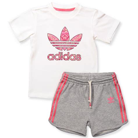 barn adidas originals shorts grå